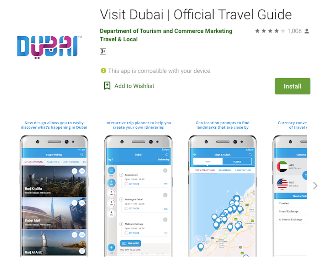 VisitDubai app