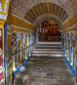 Inside of the Royal Palace of Kandy