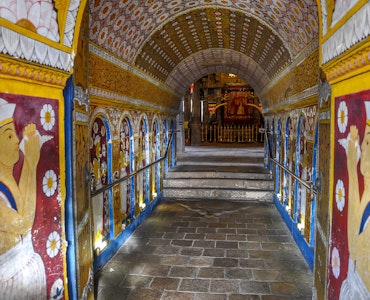 Inside of the Royal Palace of Kandy