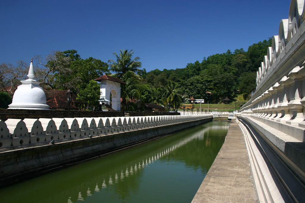 The moat in the Royal Palace of Kandy