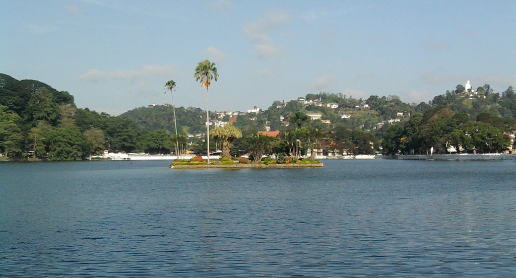 A small piece of land in middle of Kandy Lake