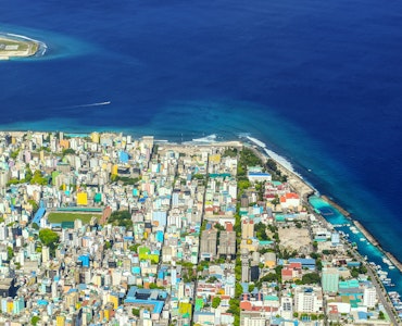 Maldives male city top view