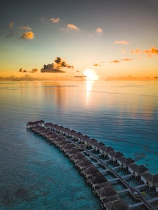 Beach villa in Maldives