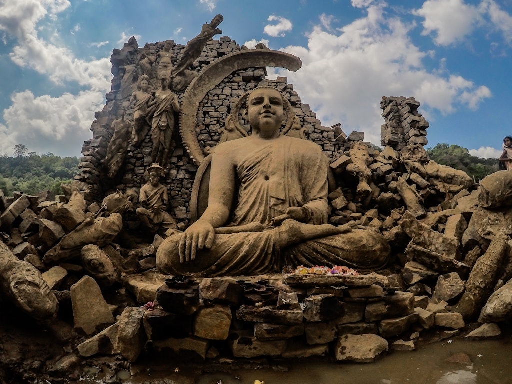 Buddha Statue at Nuwara Eliya in Sri Lanka