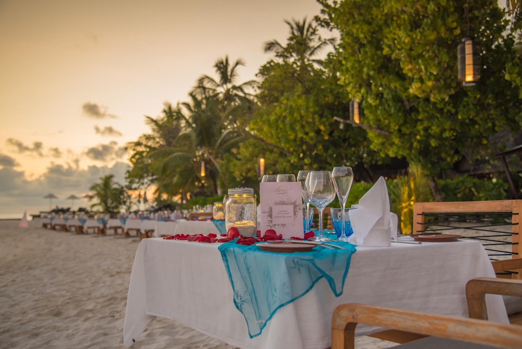 Maldives private dining