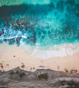 the pic shows beautiful Bali beaches