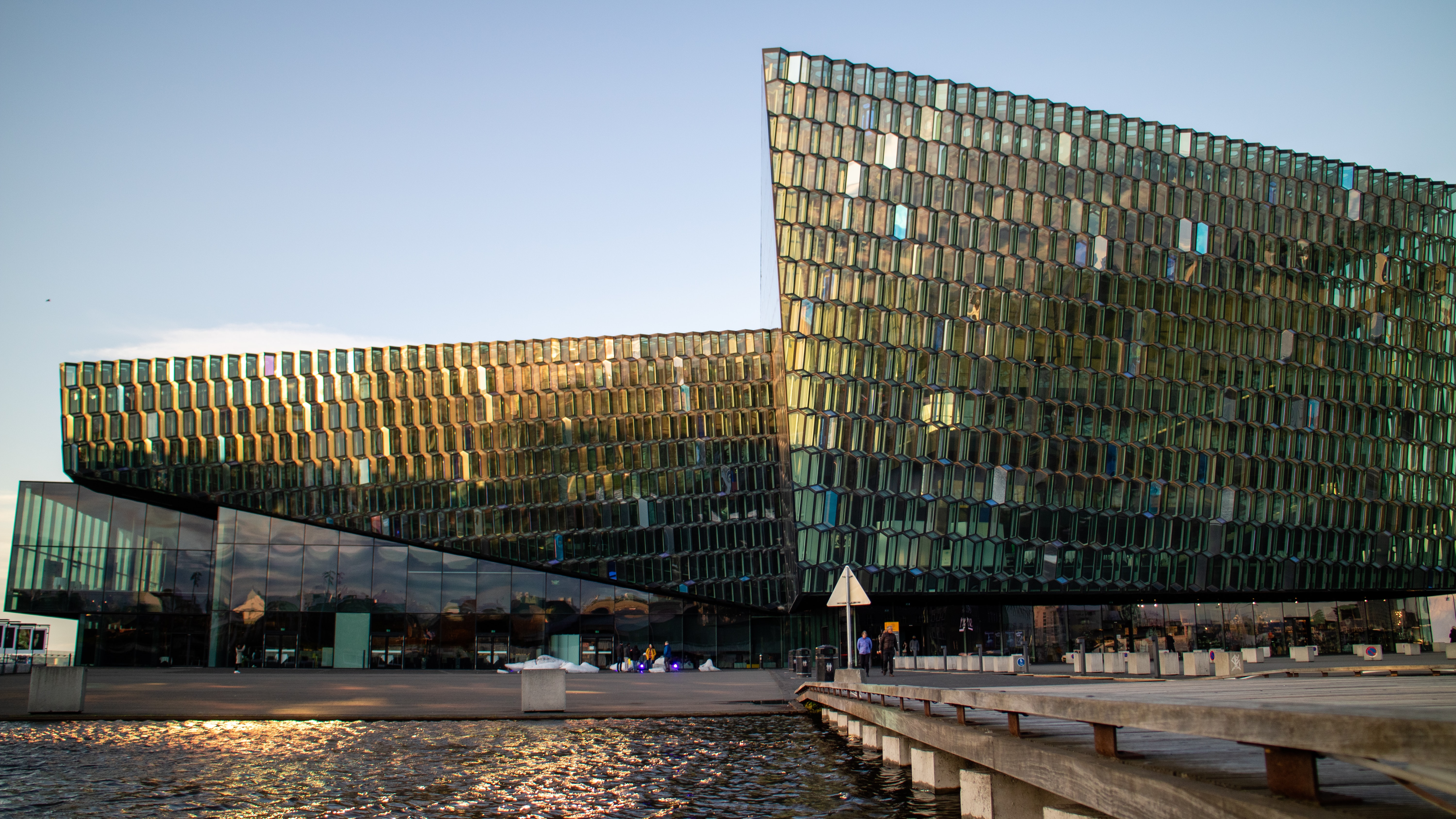 the modern sculpture Harpa 
Things to do in Reykjavik
