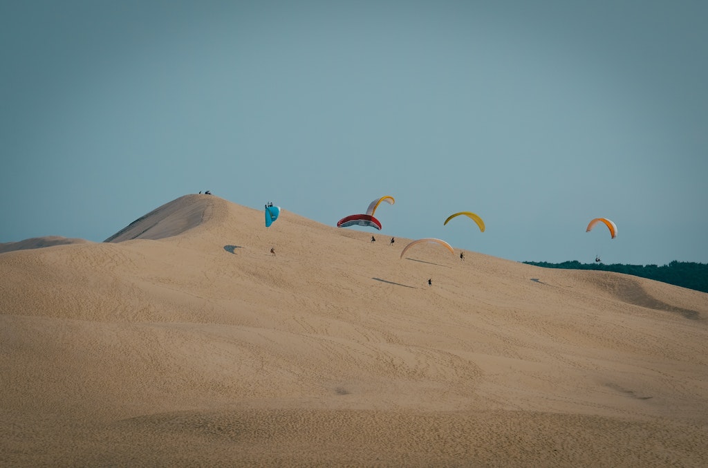 Paraglide at Dune du Pyla in Gironde, France, Romantic Things to do in Europe