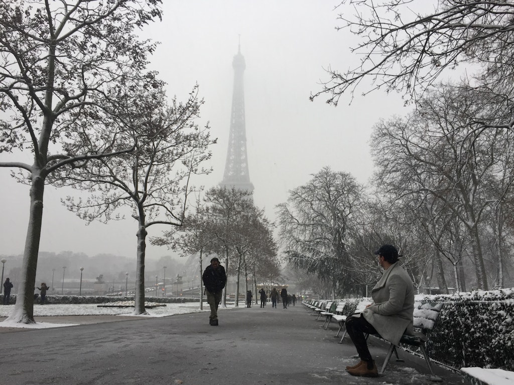 Paris In February Snow